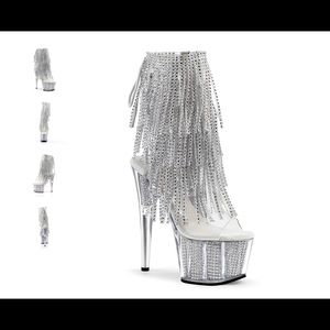 Pleaser Platform Fringe Heels
